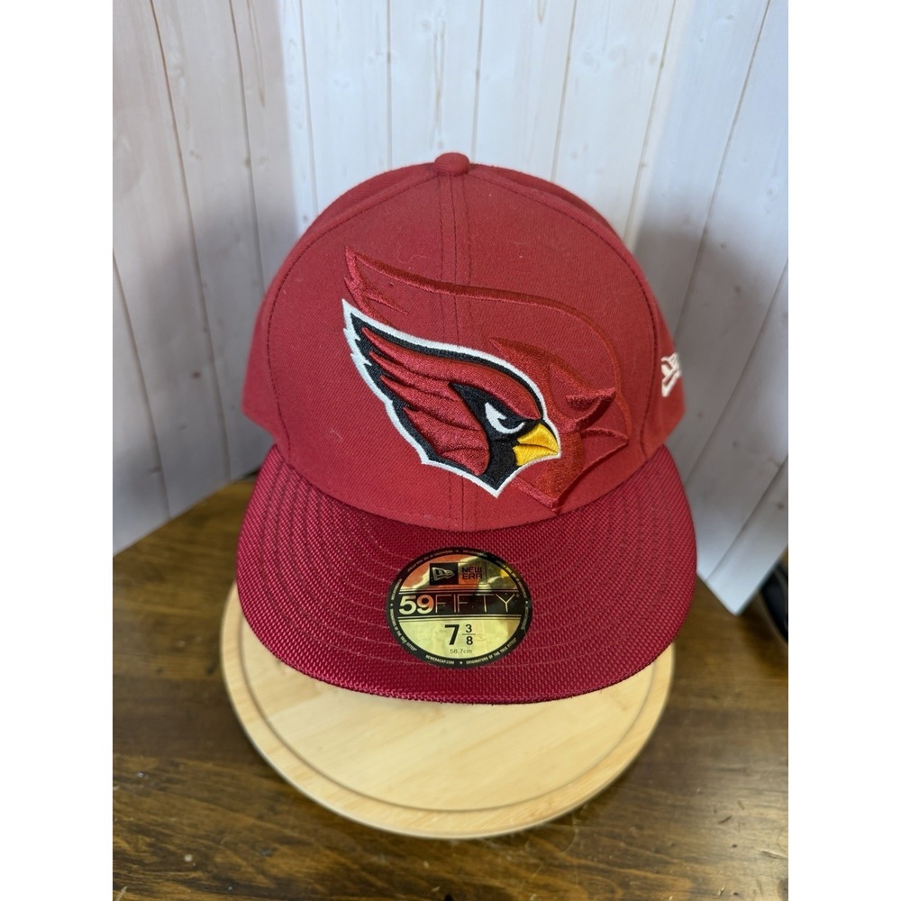 Arizona Catdinals New Eraβ 59fifty Fitted hat size 7 3/8 Red Straight Bill